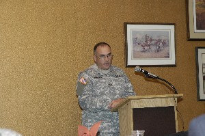 Col James Harper presents to the Southern Arizona Chapter on army transformation.